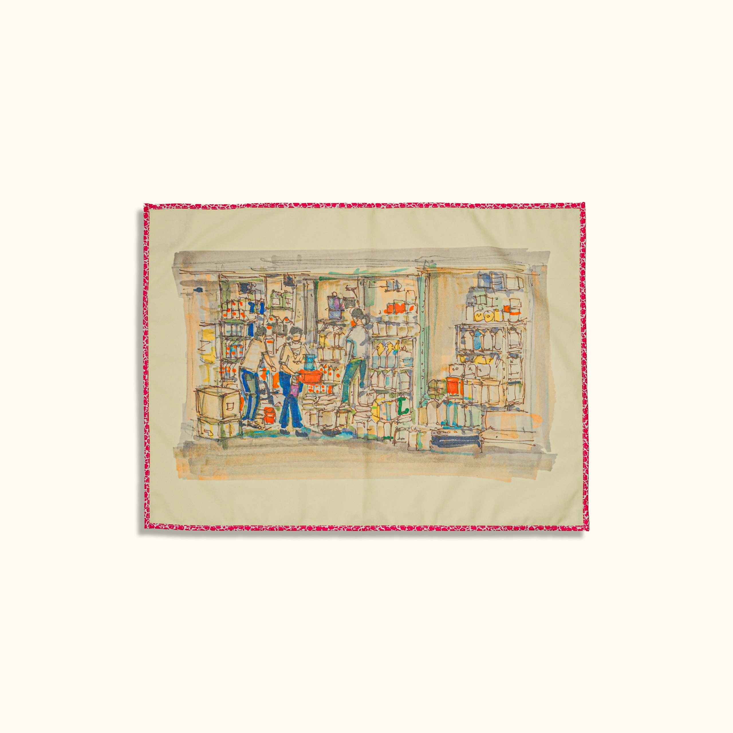 khăn bếp - chợ Kim Biên