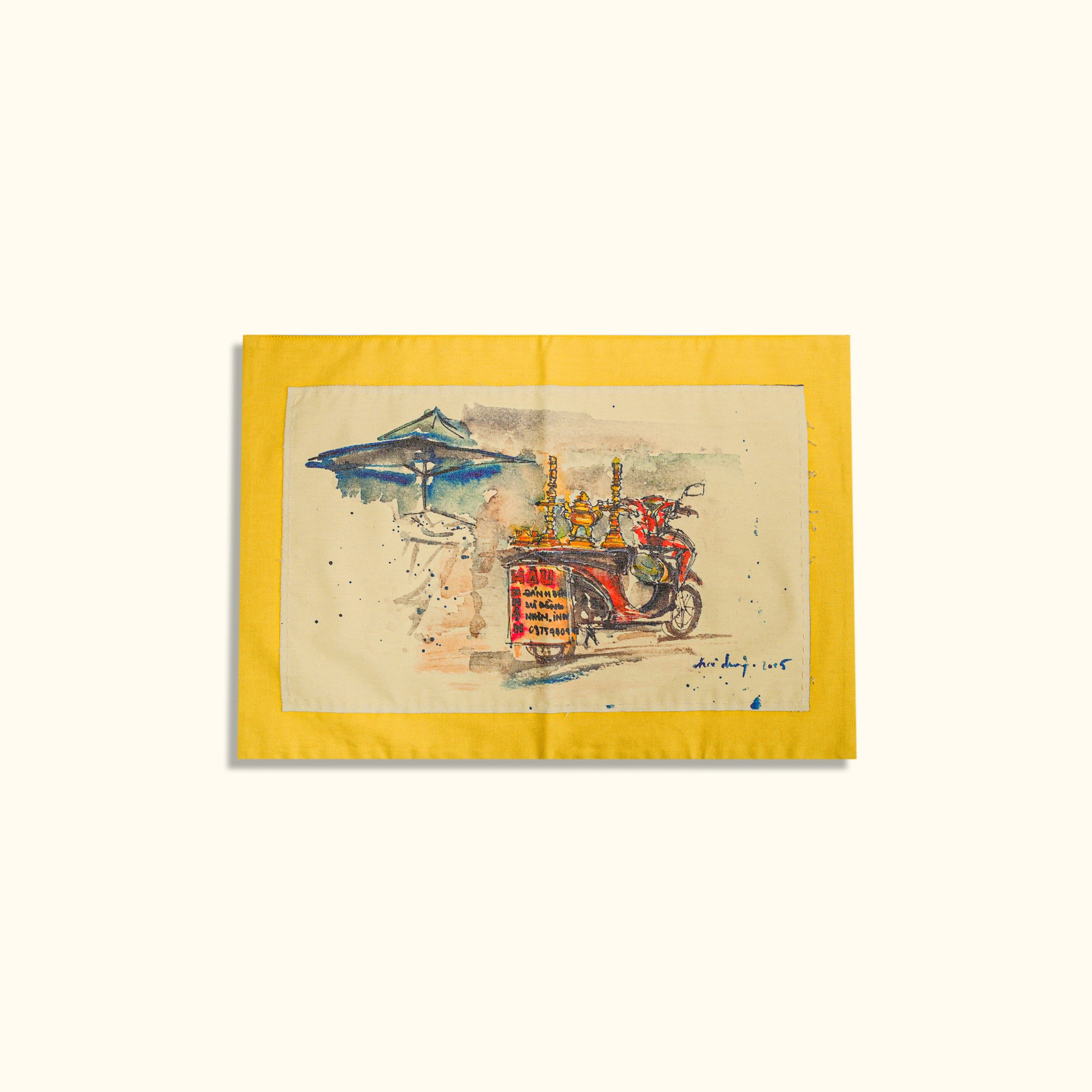 la ville placemat - Bronze censer polishing