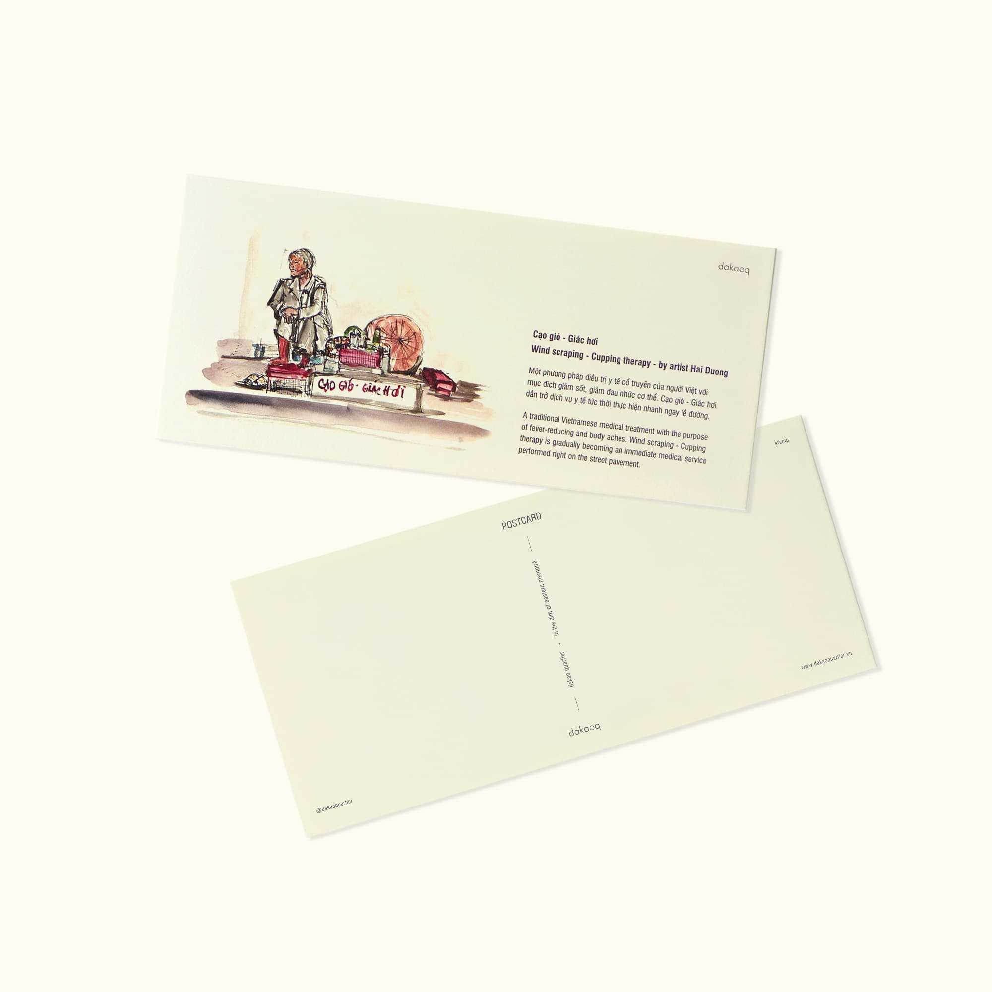 postcard - cạo gió giác hơi