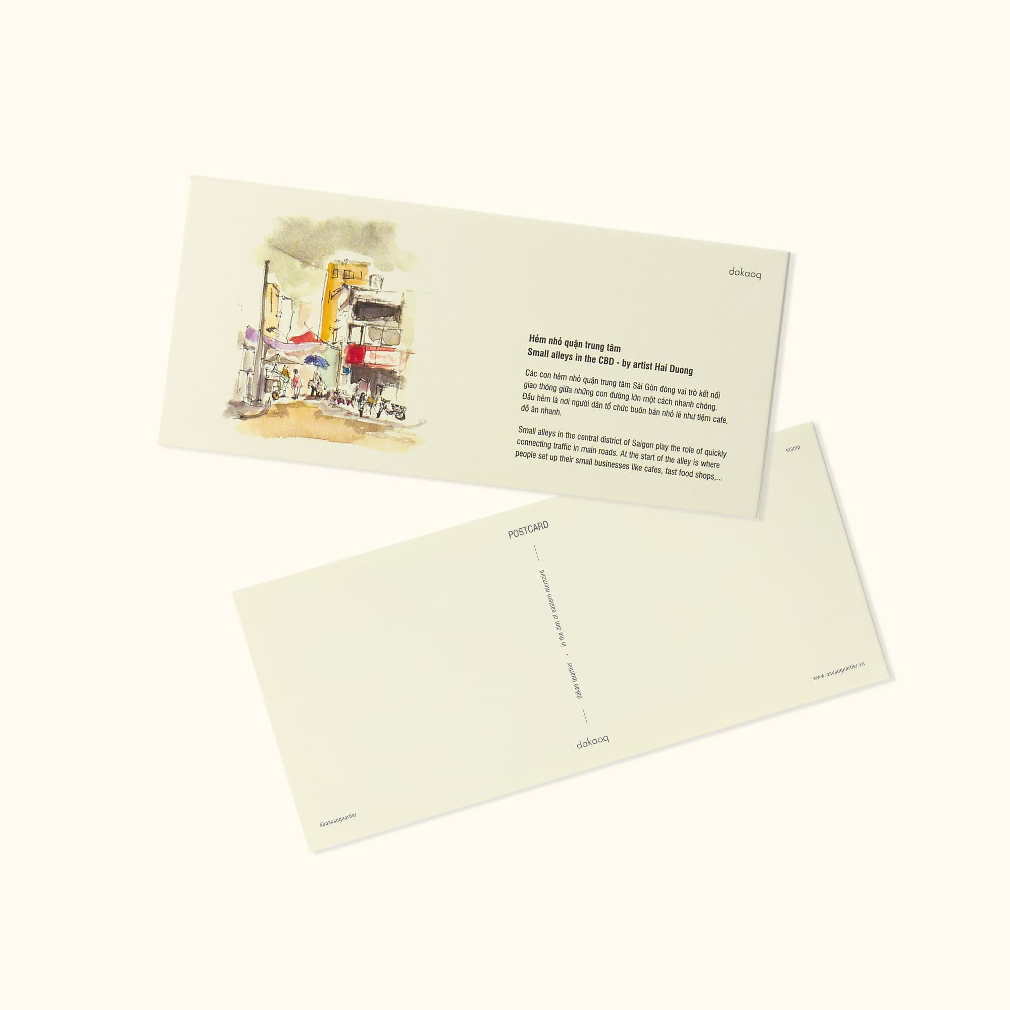 postcard - hẻm nhỏ quận trung tâm