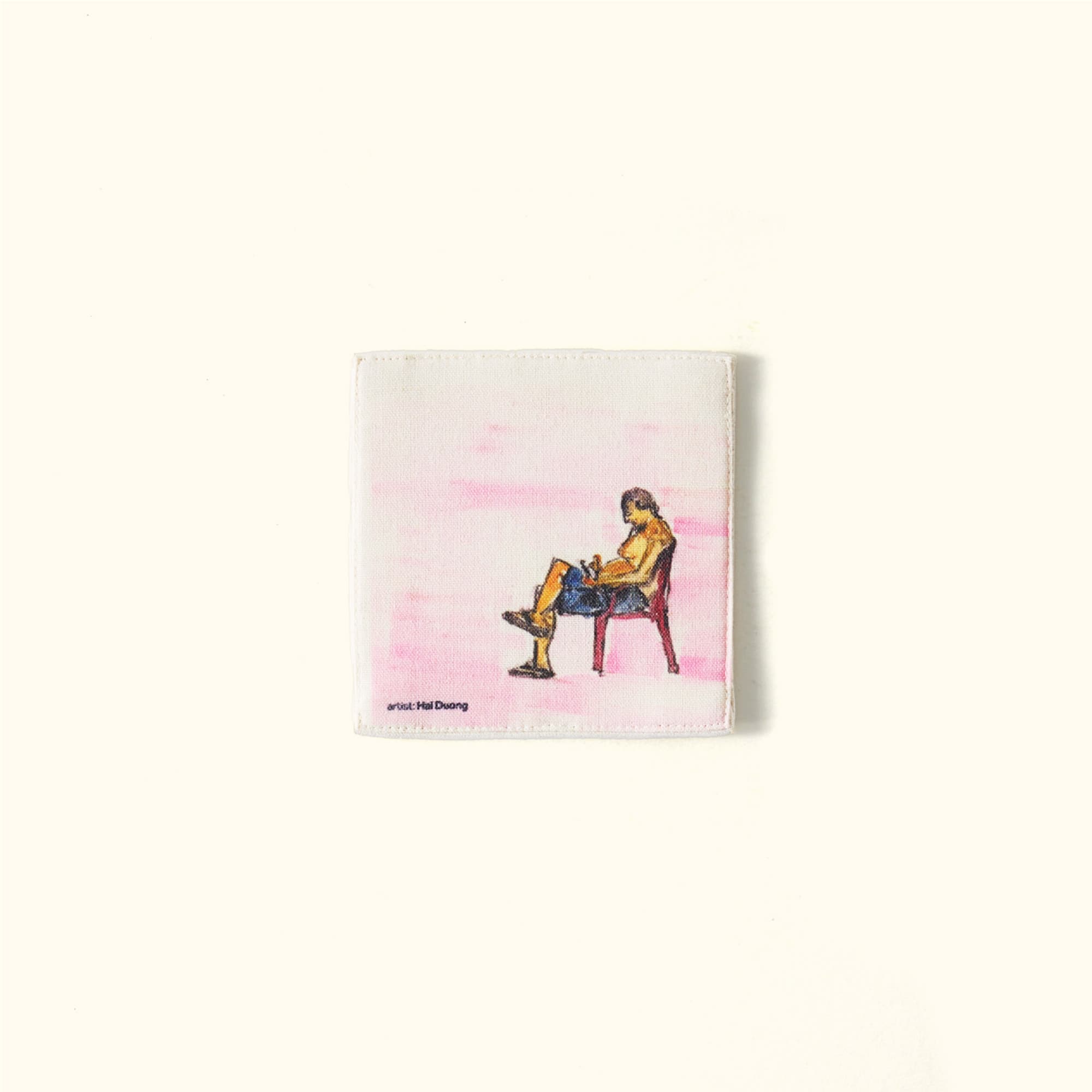 coaster - thinking in pink