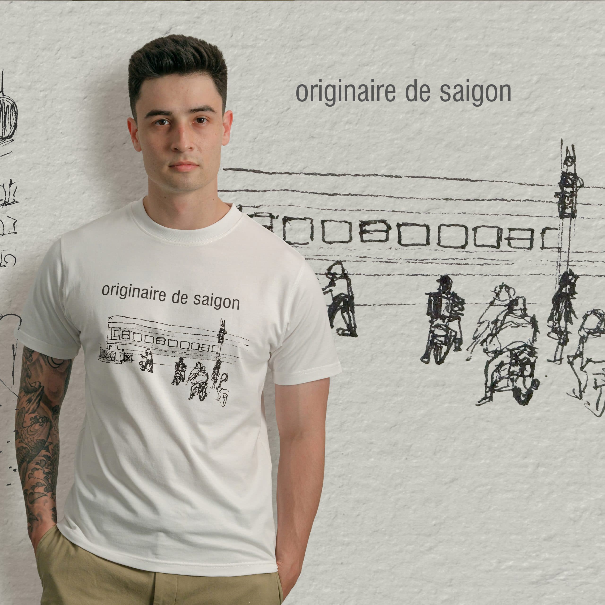 quotidien t-shirt L: red light pause