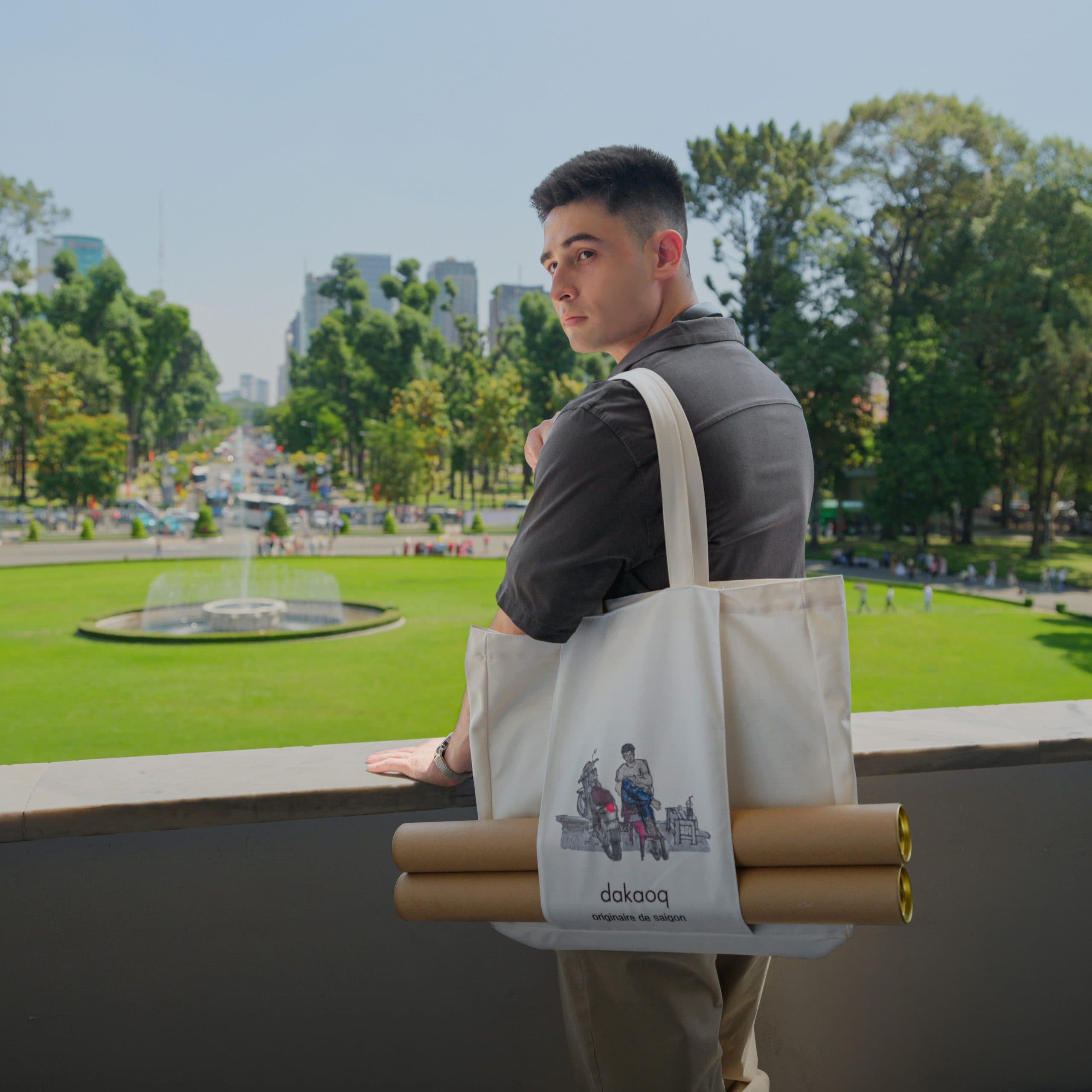 journée tote bag - thư giãn bên đường