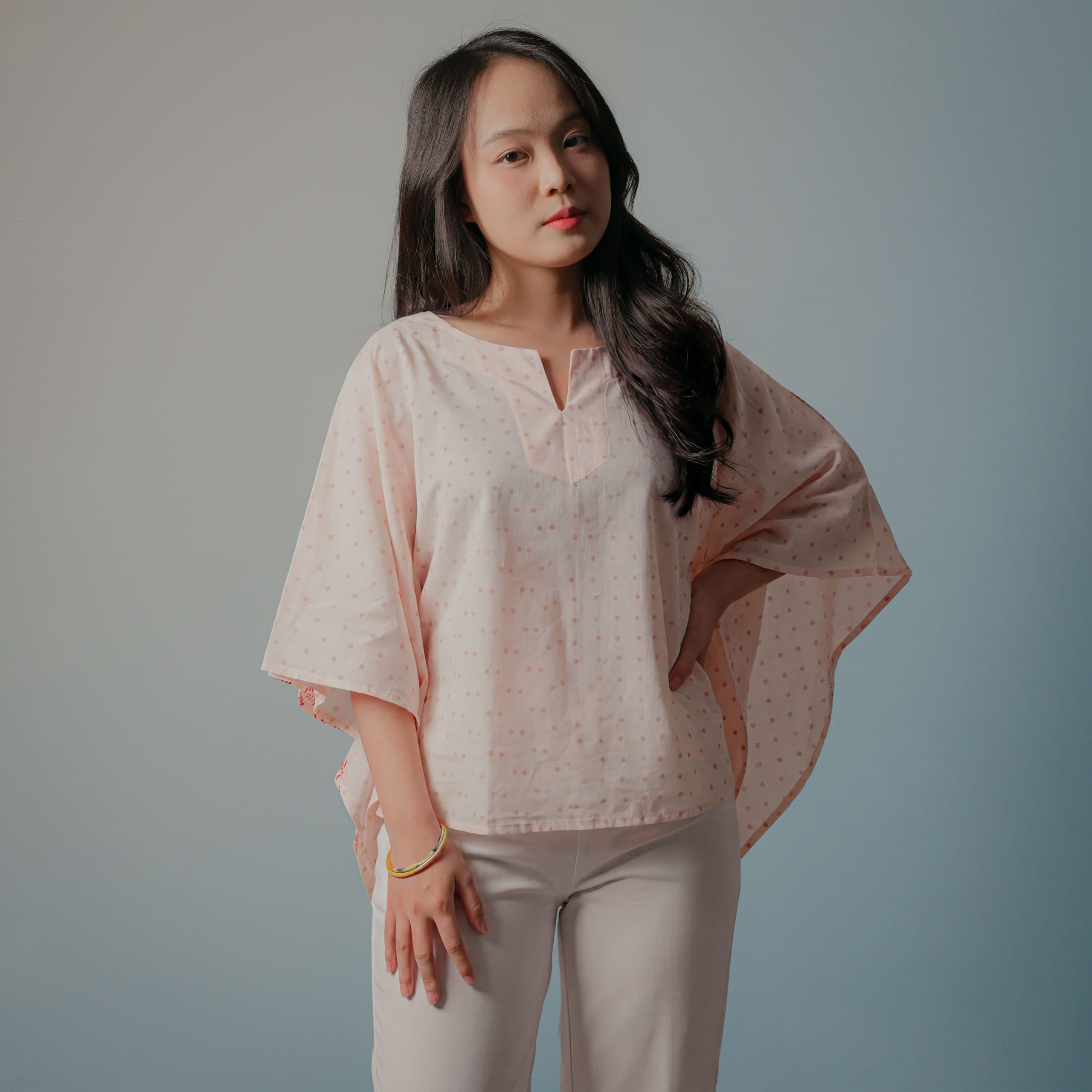 esther top - polka dots