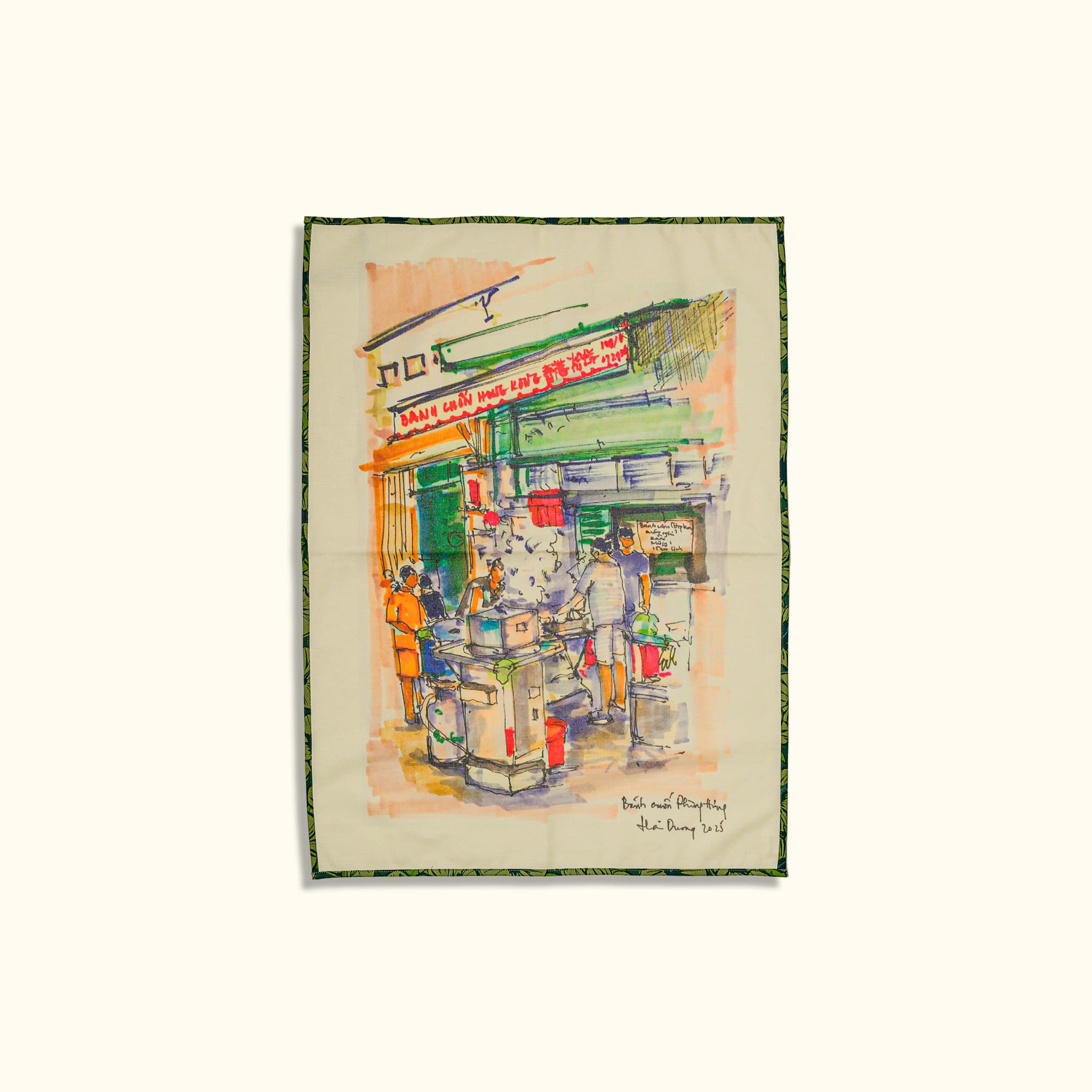 khăn bếp - bánh cuốn Phùng Hưng