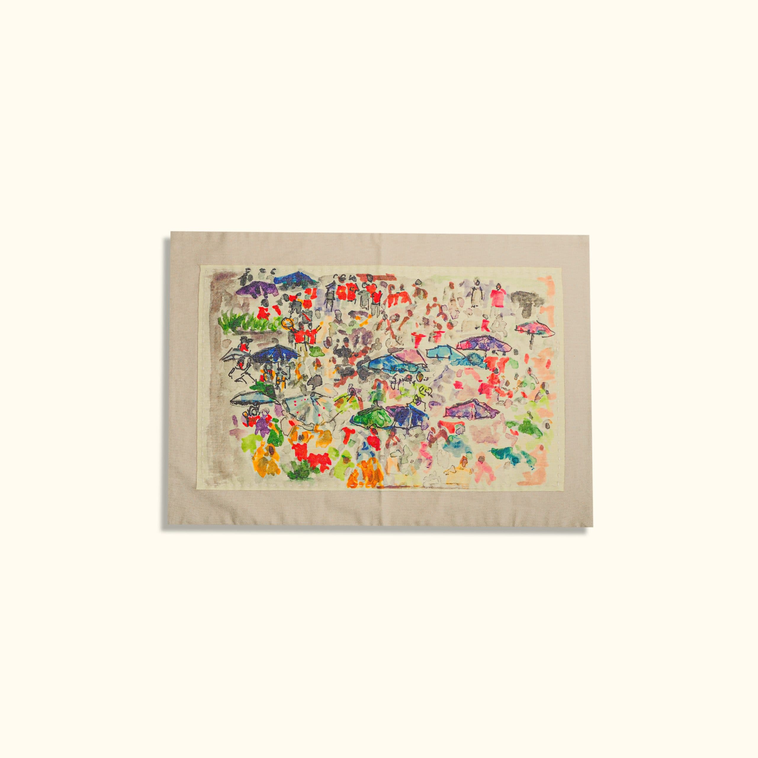 la ville placemat - Ha Noi in the rain